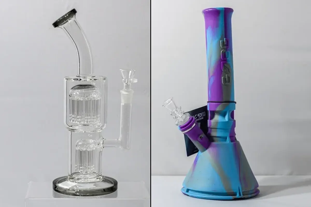 Klaas vs silikoon bong – plussid ja miinused